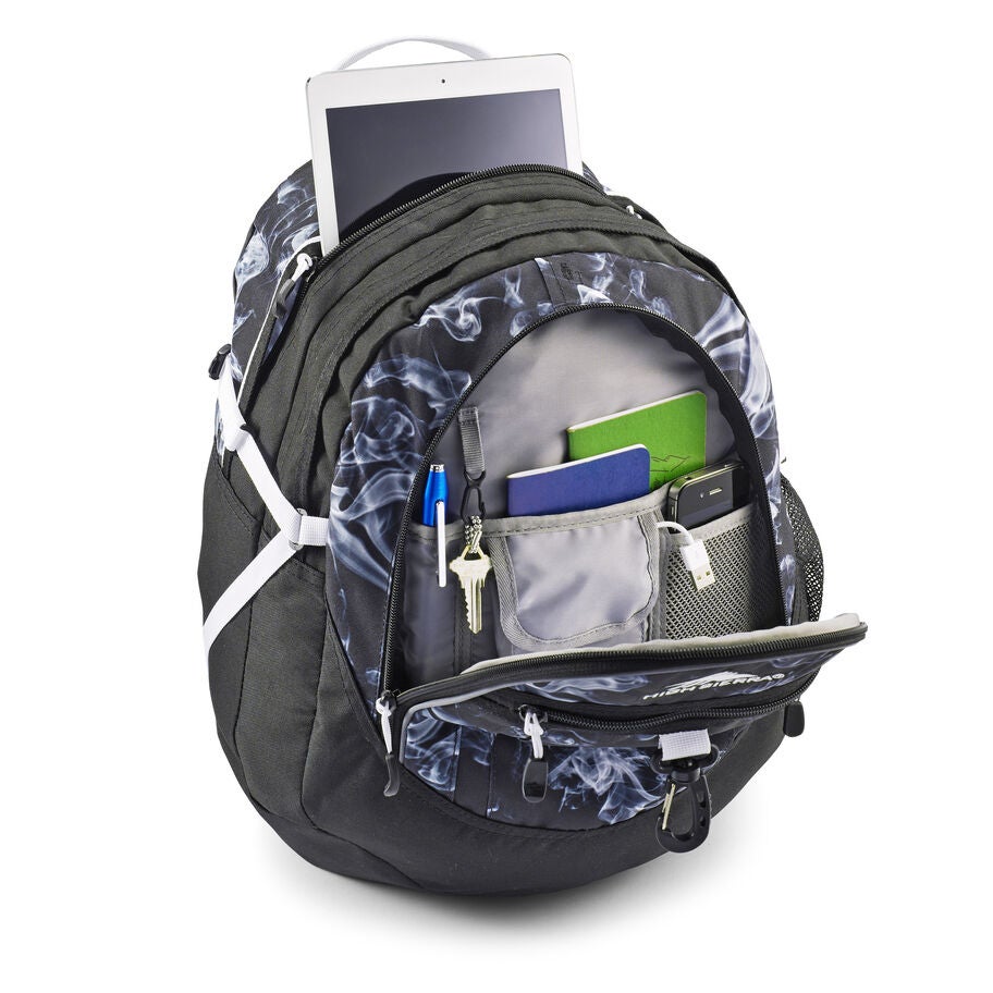 Fatboy Backpack in the color Black Steam/Black/White. image number 1