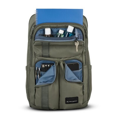 Lineage Travel Backpack in the color Olive.