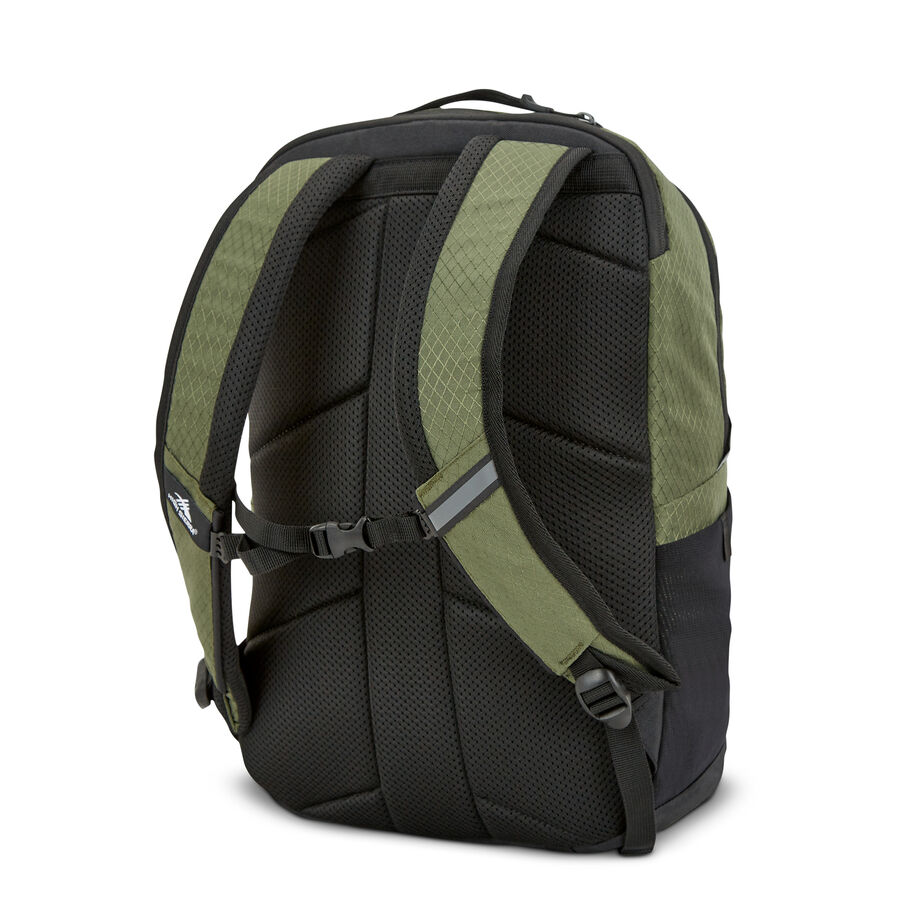 Life Is Good by High Sierra Litmus Backpack in the color Forest Green/Black. image number 4