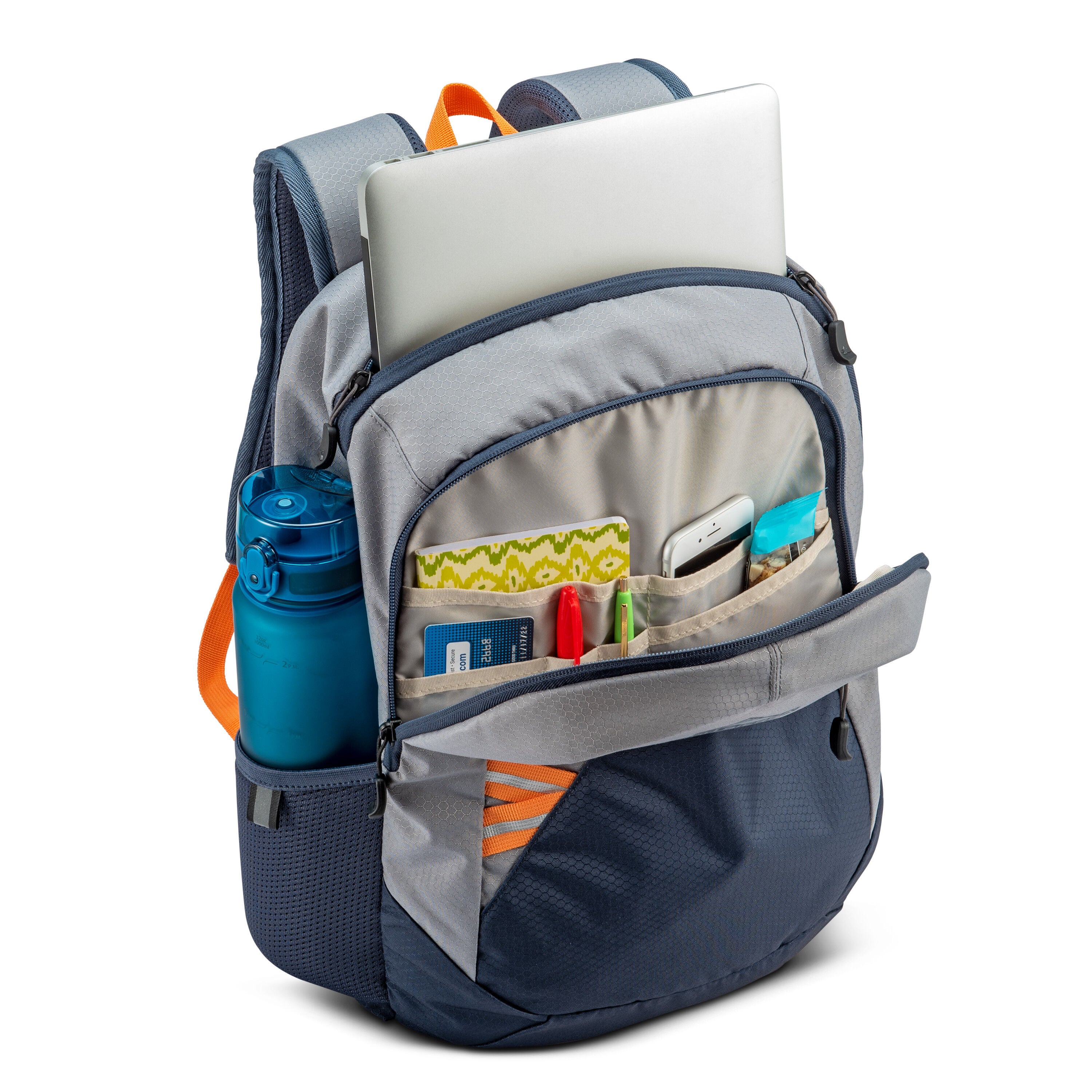Outburst 2.0 Backpack in the color Steel Grey/Indigo. image number 3
