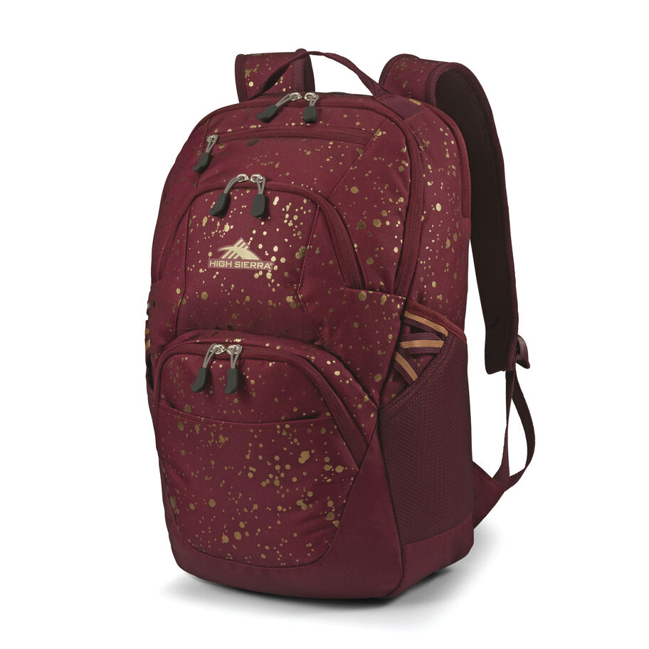 Swoop SG Backpack in the color Copper Splatter/Maroon. image number 1