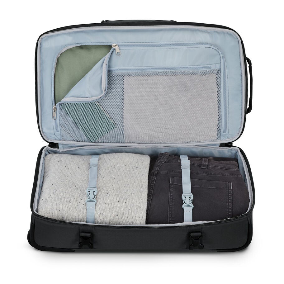 Pathsetter Carry-On Wheeled Duffel in the color Black. image number 2