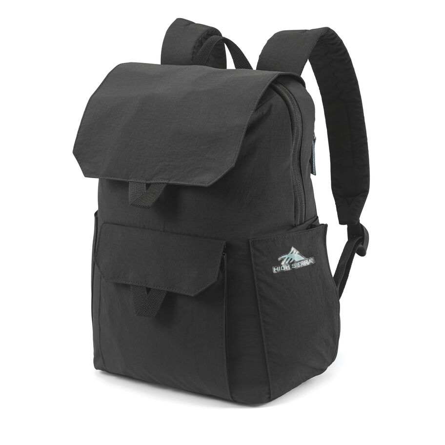 Kiera Mini Backpack in the color Black/Slate Blue. image number 1
