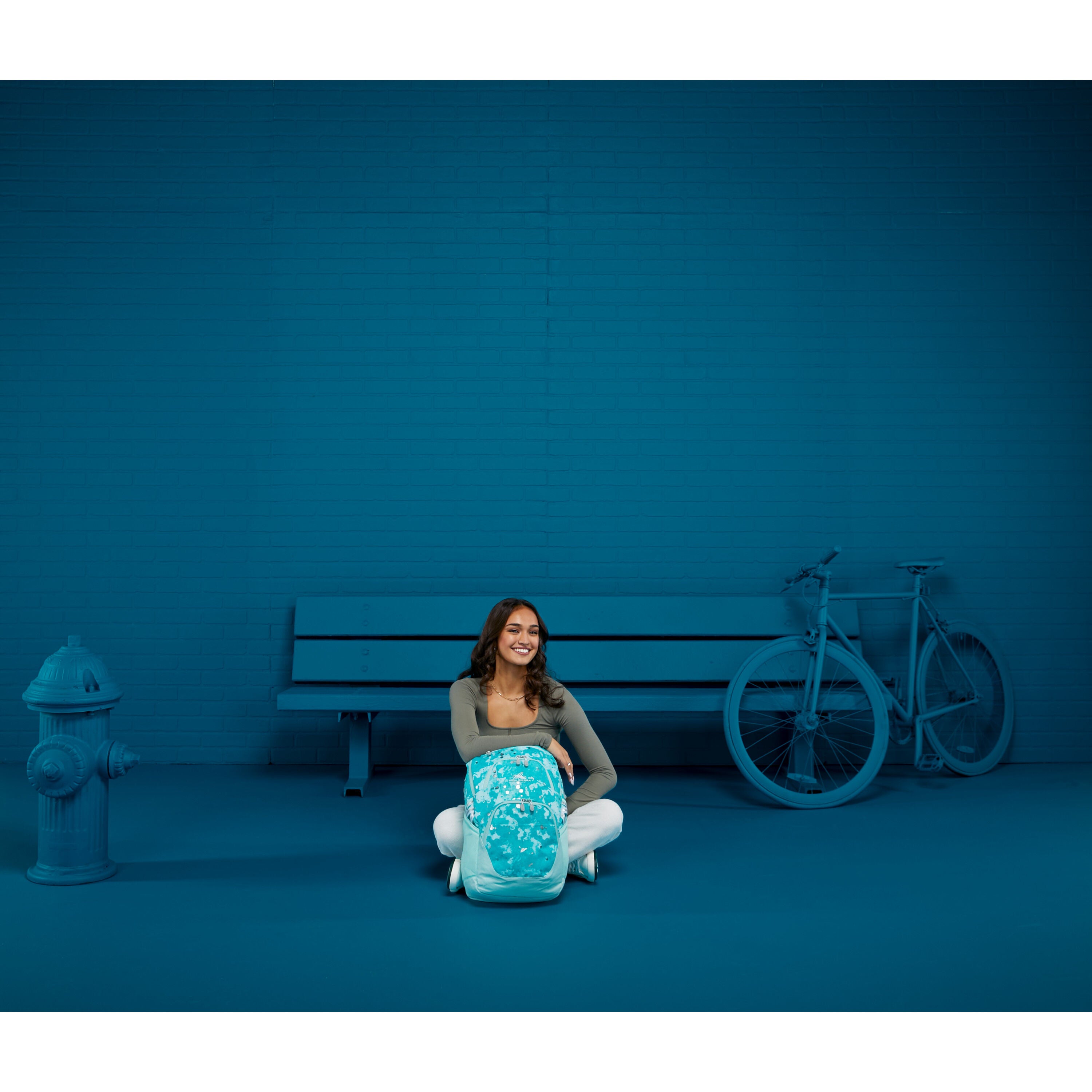 Swoop SG Backpack in the color Art Class/Sky Blue. image number 5