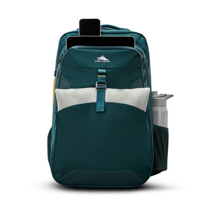 Hi-Life 3-in-1 Wheeled Backpack in the color Green/Yellow.