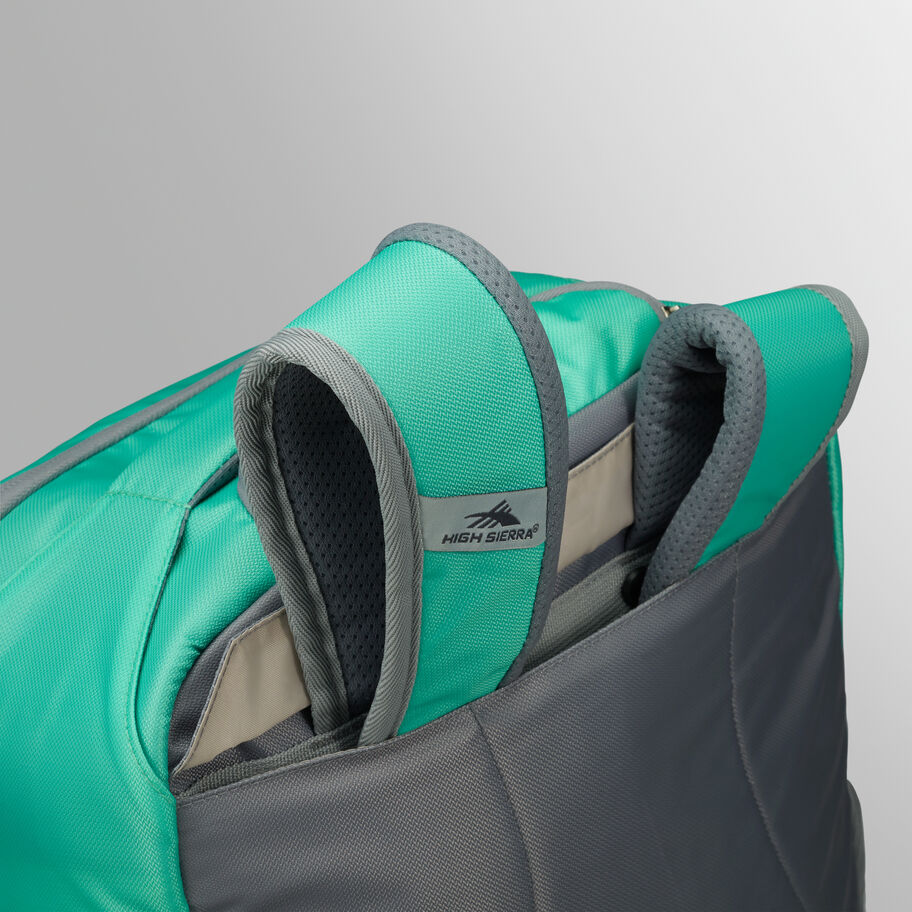 Freewheel Pro Wheeled Backpack in the color Aquamarine/White. image number 4