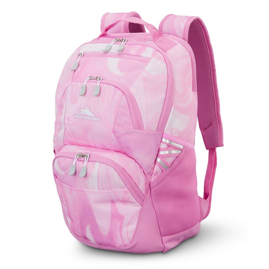 Swoop SG Backpack in the color Pink Marble Swirl. image number 0