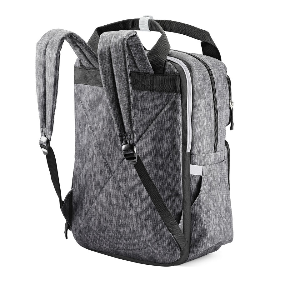 Mindie Backpack in the color Fabric Tex/Black/Silver. image number 3