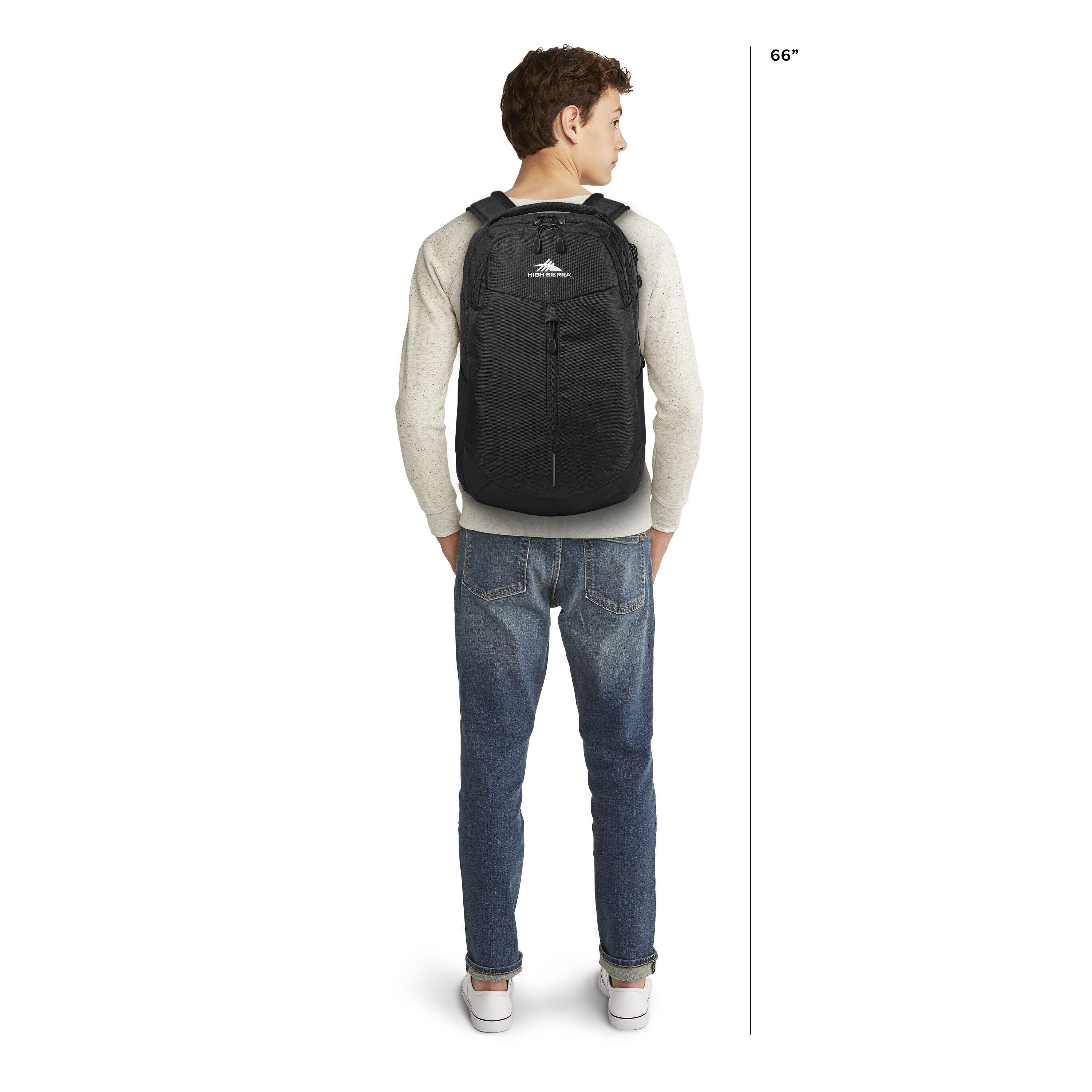 High sierra clearance swerve backpack black