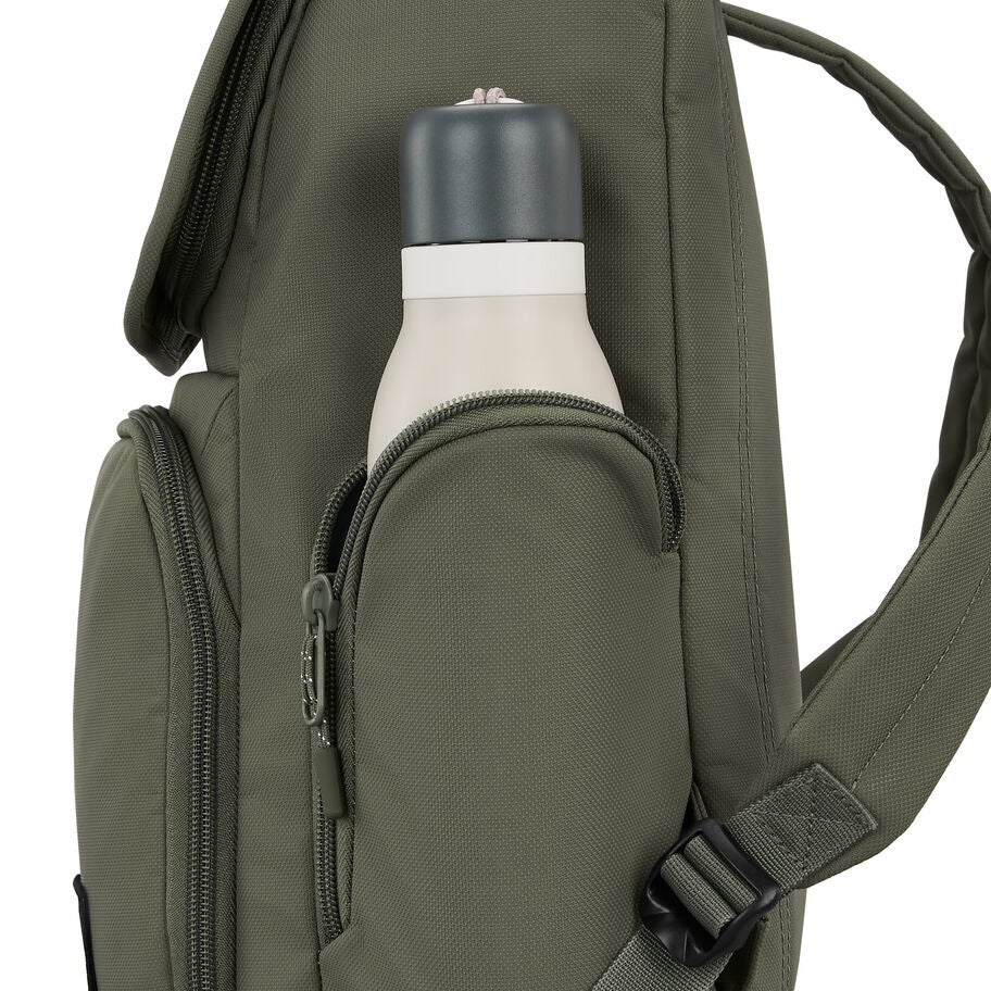Lineage Flap Backpack in the color Olive. image number 6
