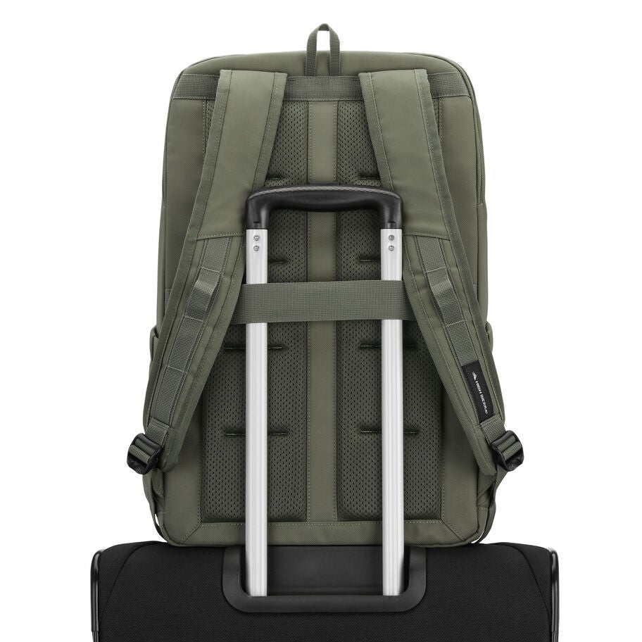 Lineage Travel Backpack in the color Olive. image number 9