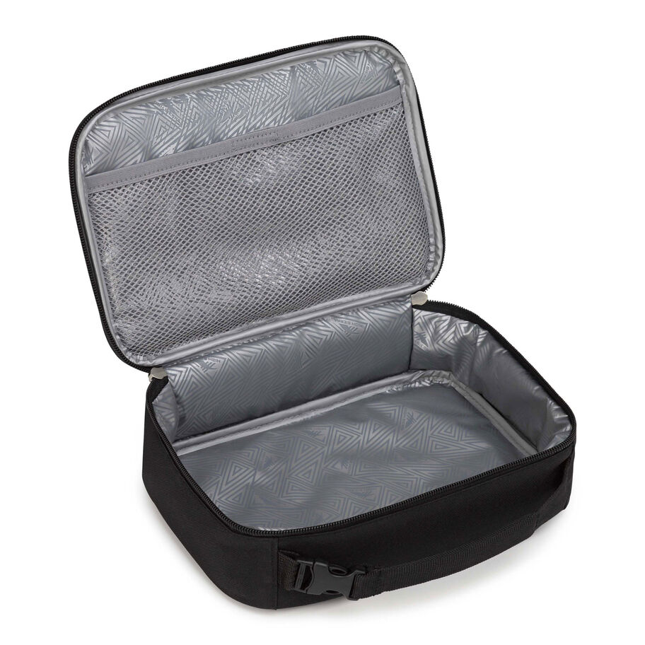 Single Compartment Lunch Bag in the color Black. image number 2