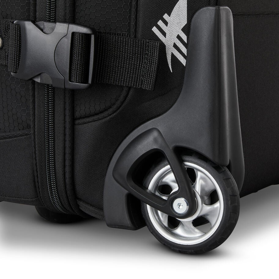 Pendall Carry-On Wheeled Duffel in the color Black. image number 7
