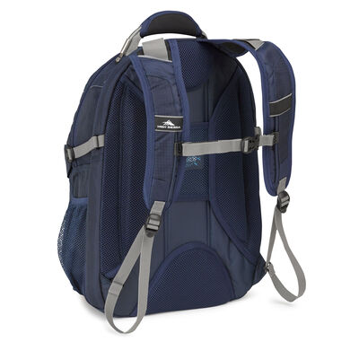 XBT TSA Backpack in the color True Navy/Charcoal.