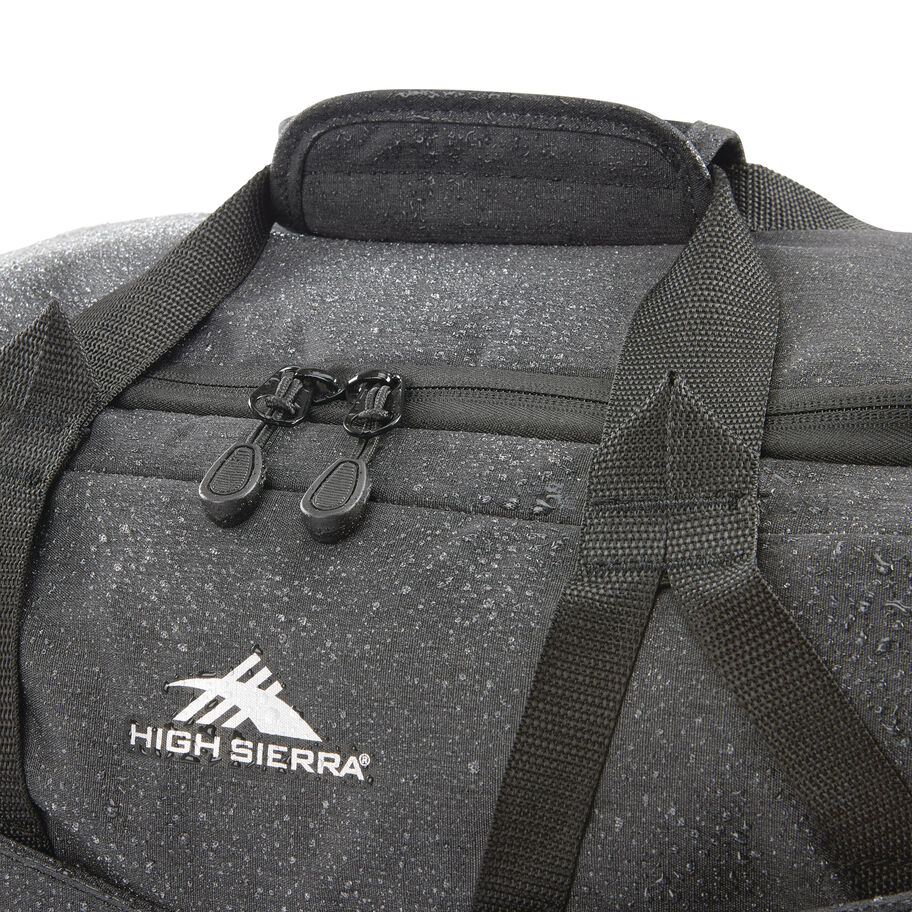 Forester Small Duffel in the color Black Heather/Black. image number 5