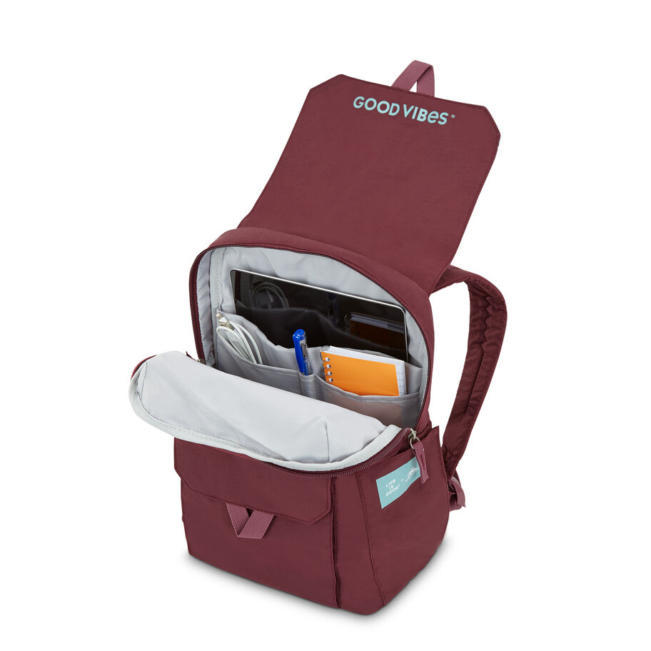 Life Is Good by High Sierra Kiera Mini Backpack in the color Maroon. image number 2