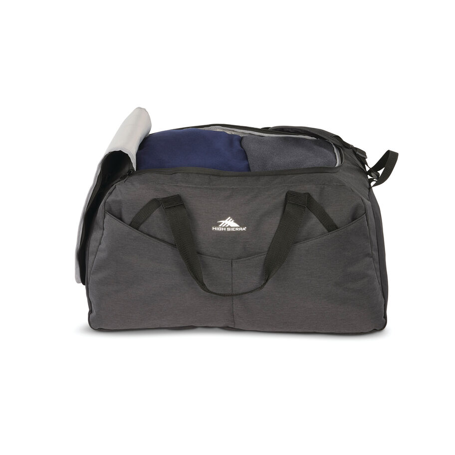 Forester Large Duffel in the color Black Heather/Black. image number 3