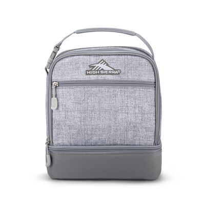 Stacked Compartment Lunch Bag in the color Silver Heather.