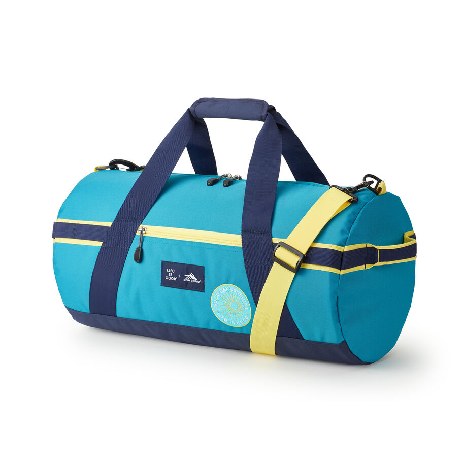 Life Is Good by High Sierra Cargo Duffel in the color Rainbow Hearts. image number 0