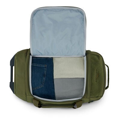 Pathsetter Carry-On Wheeled Duffel in the color Moss.