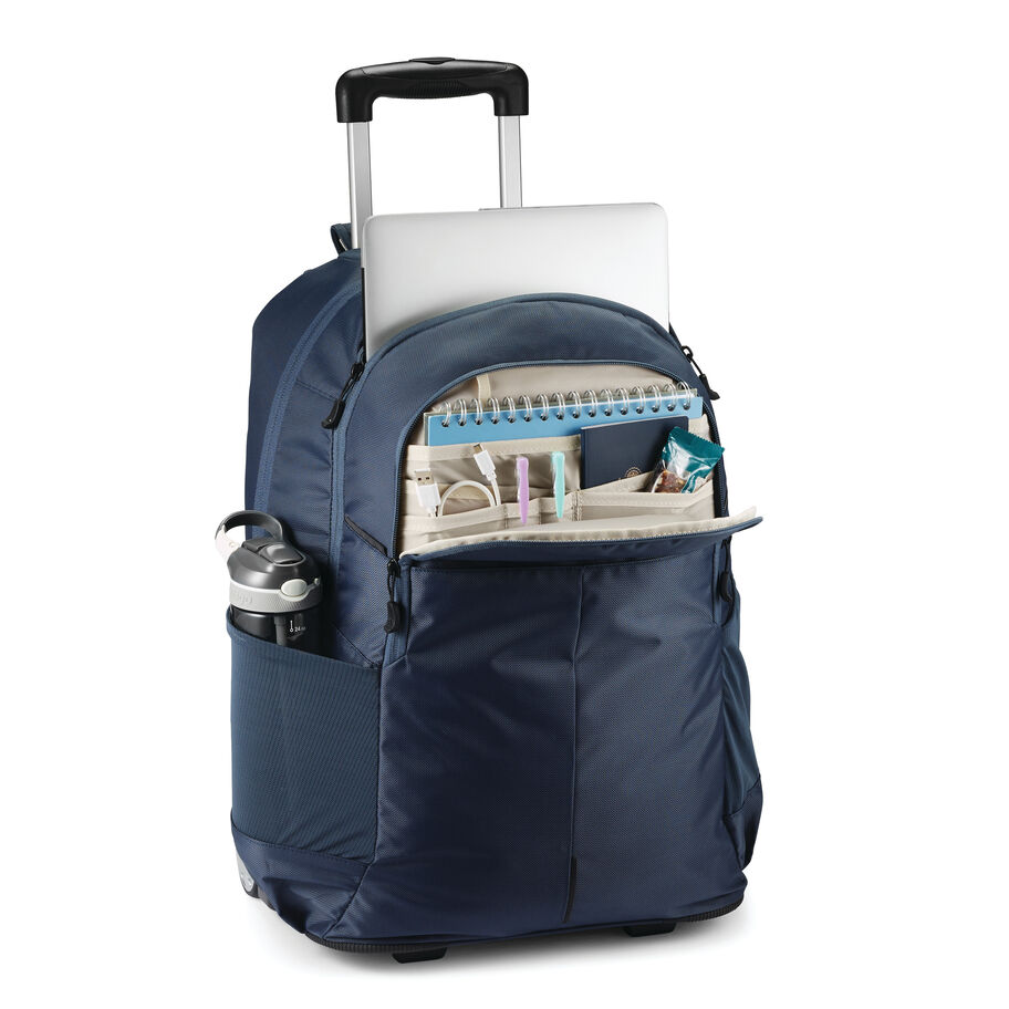 Powerglide Pro Wheeled Backpack in the color Indigo Blue. image number 2