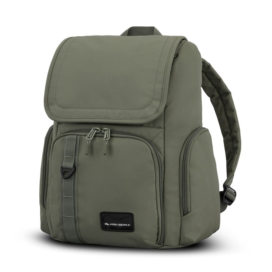 Lineage Flap Backpack in the color Olive. image number 0