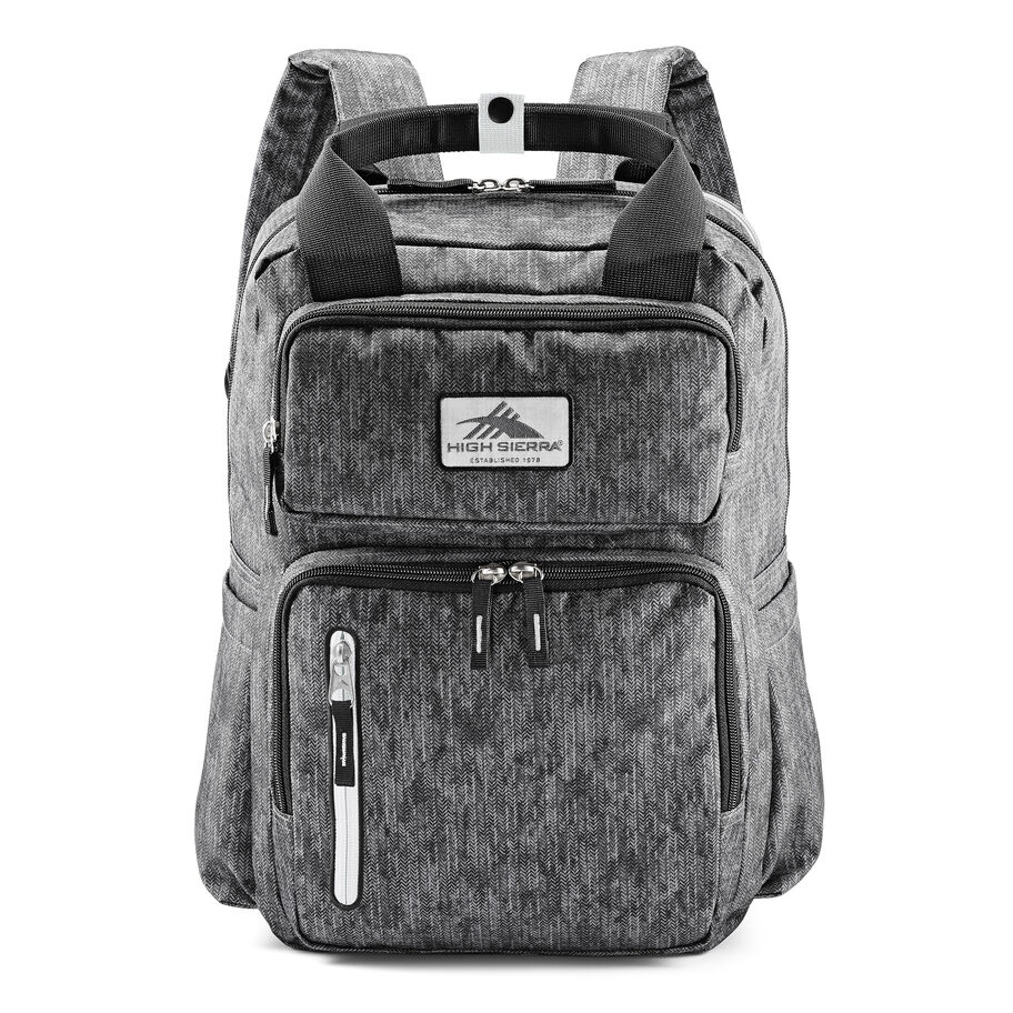 Mindie Backpack in the color Fabric Tex/Black/Silver. image number 2