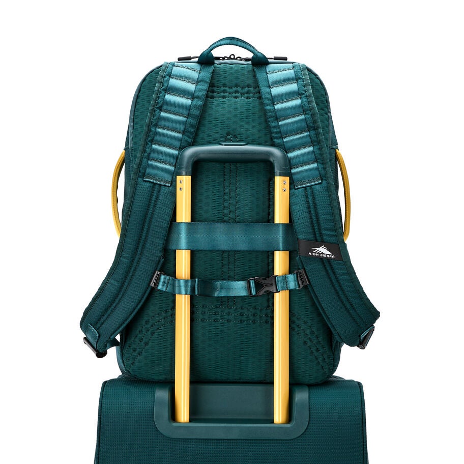 Hi-Life 3-in-1 Backpack in the color Green/Yellow. image number 4