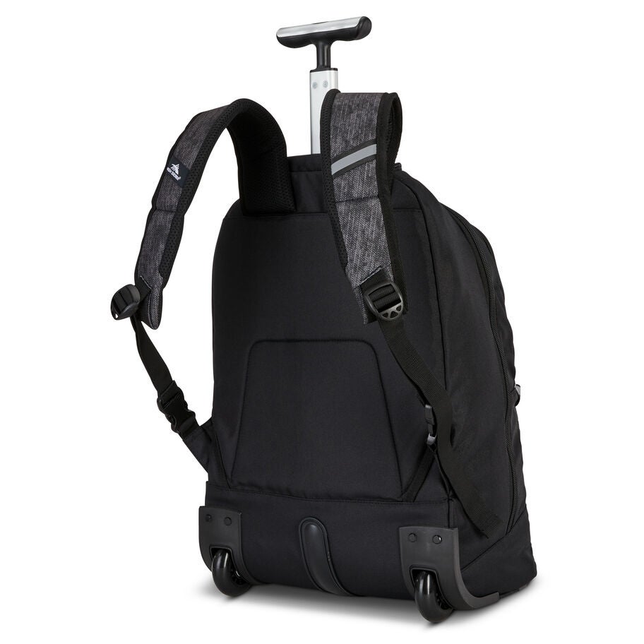 All Around Wheeled Backpack in the color Black Texture. image number 3