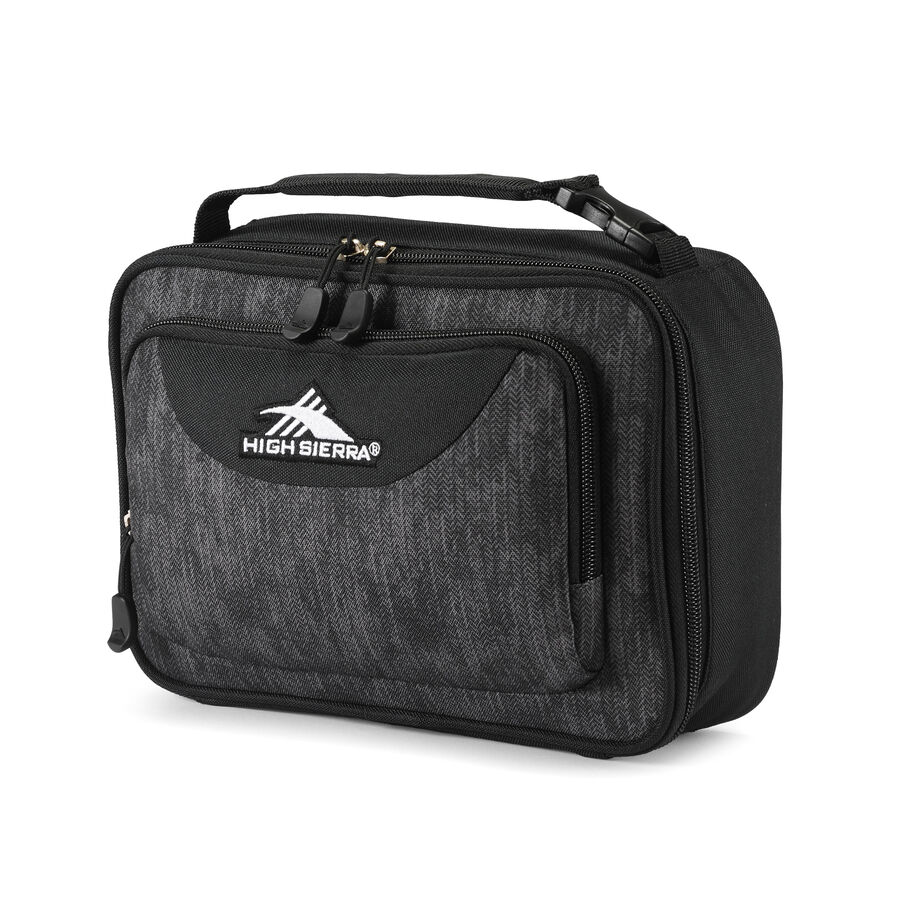Single Compartment Lunch Bag in the color Fabric Tex/Black. image number 0