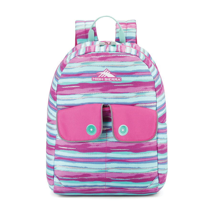 Chiqui Backpack in the color Watercolor Stripes. image number 1