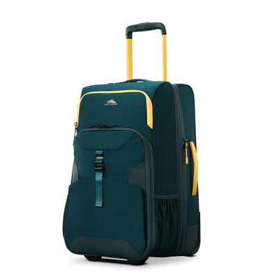 Hi-Life Carry-On Wheeled Duffel in the color Green/Yellow.
