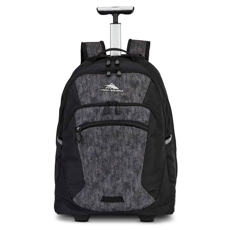 All Around Wheeled Backpack in the color Black Texture. image number 4