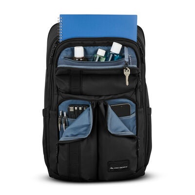Lineage Travel Backpack in the color Black.