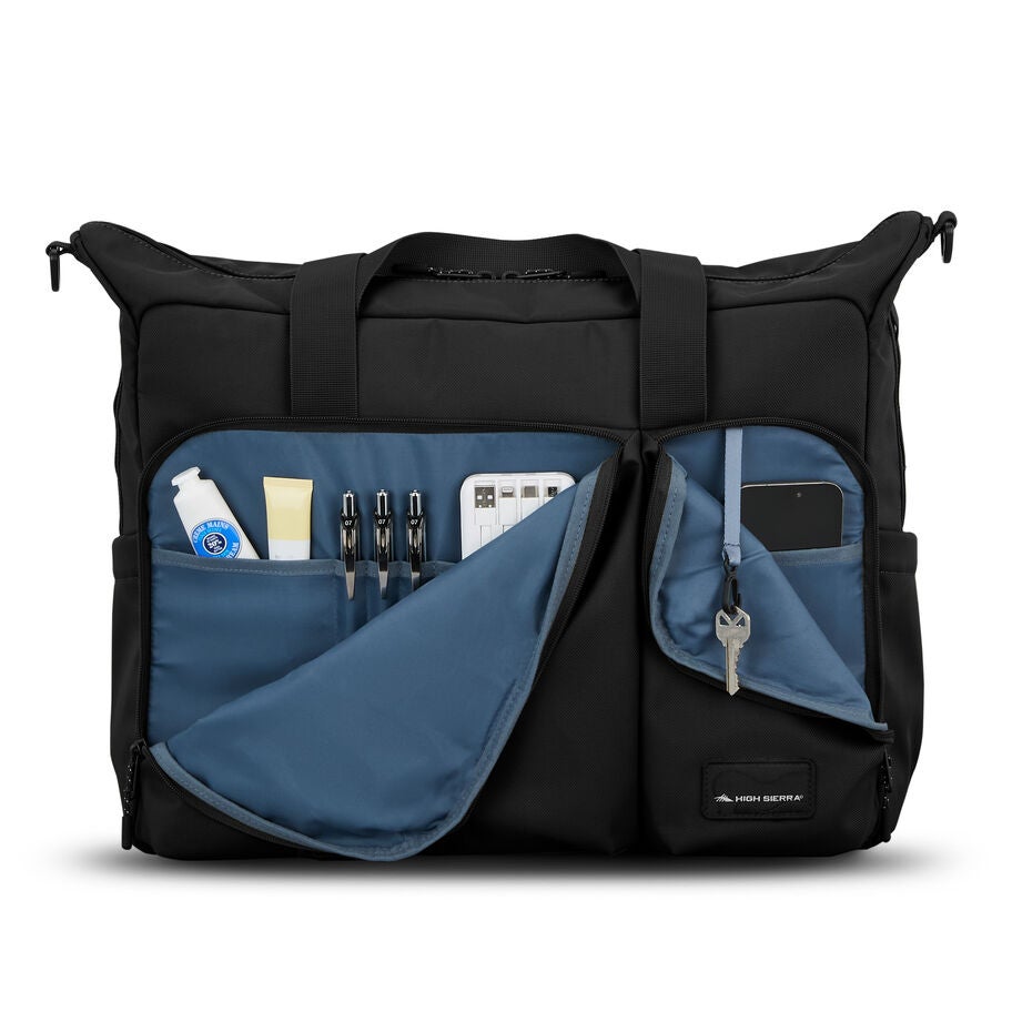 Lineage Tote Bag in the color Black. image number 2