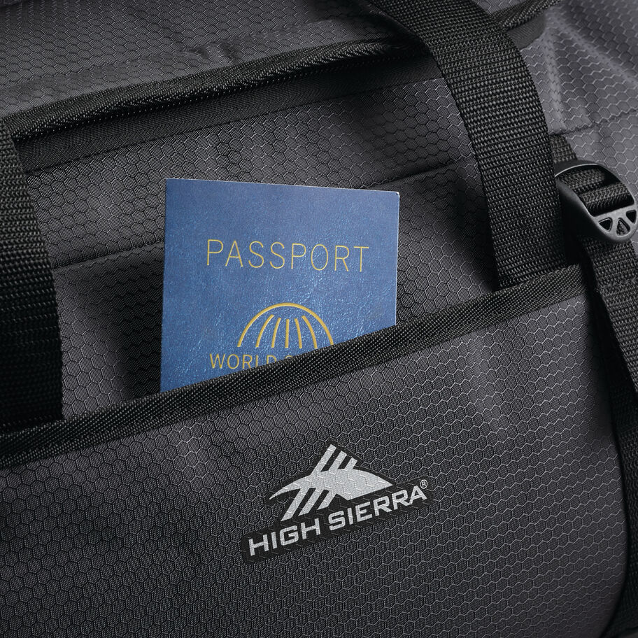 Fairlead Travel Duffel/Backpack in the color Steel Grey/Mercury/Blue. image number 4