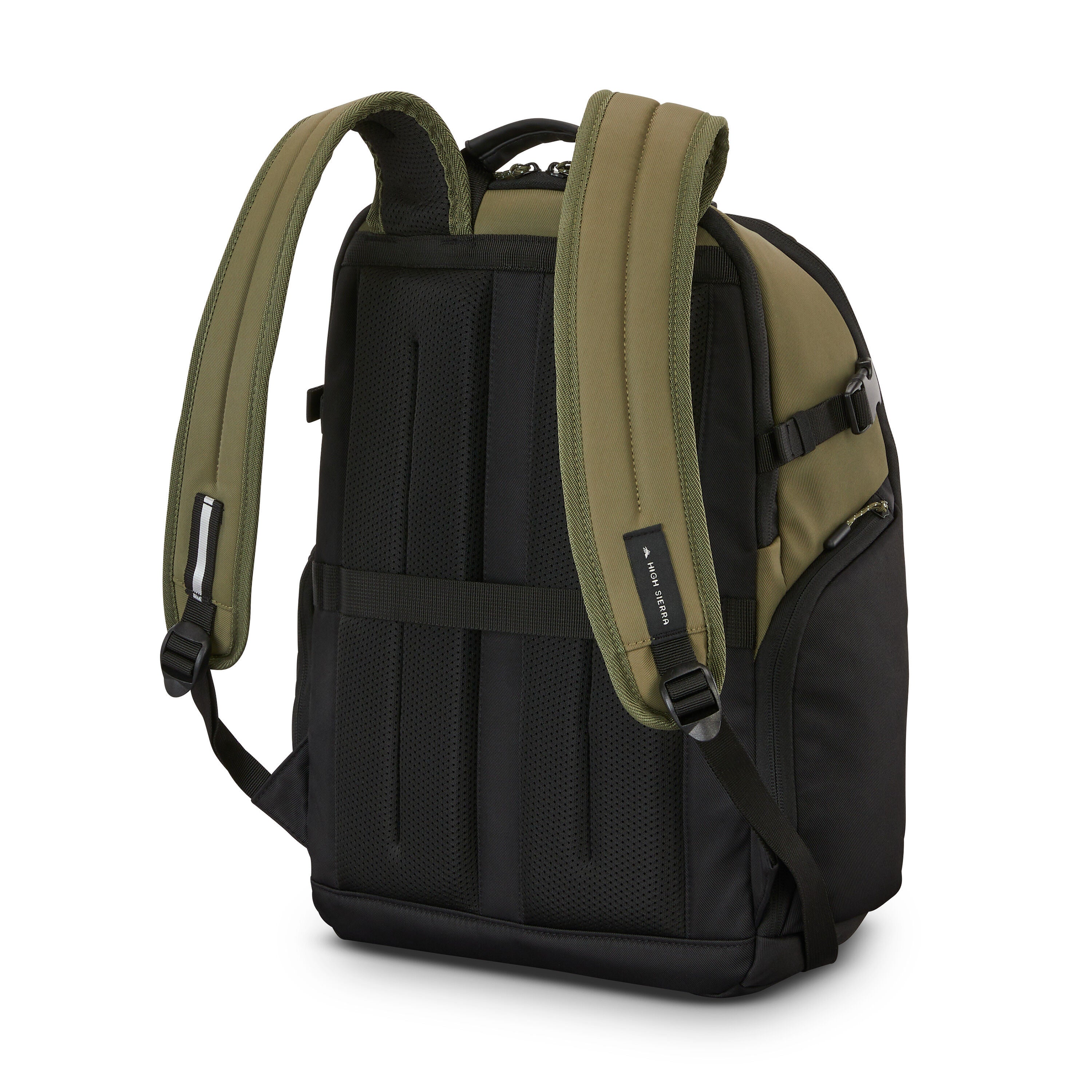 24 7 laptop backpack High Sierra 24/7 Pro Multi-Compartment Backpack, Olive Black