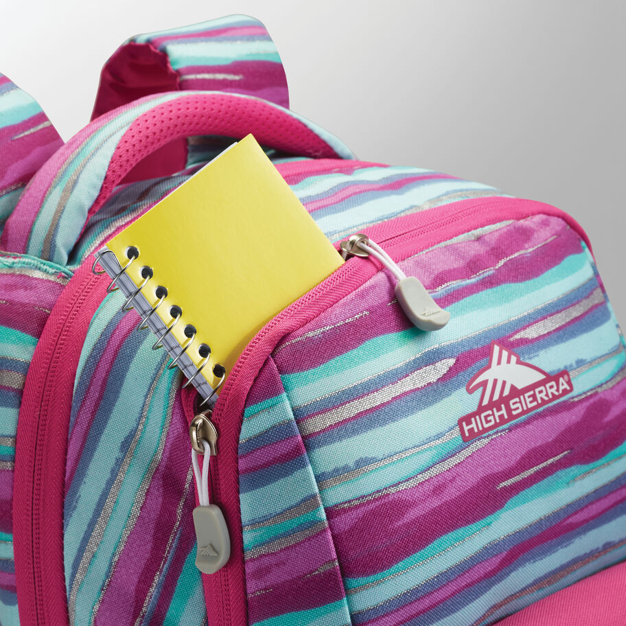 Ollie Lunchkit Backpack in the color Watercolor Stripes. image number 3