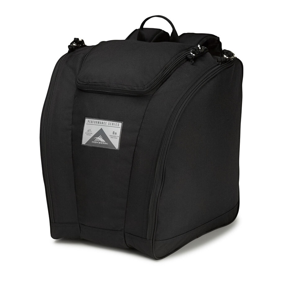 Trapezoid Boot Bag in the color Black/Black. image number 1