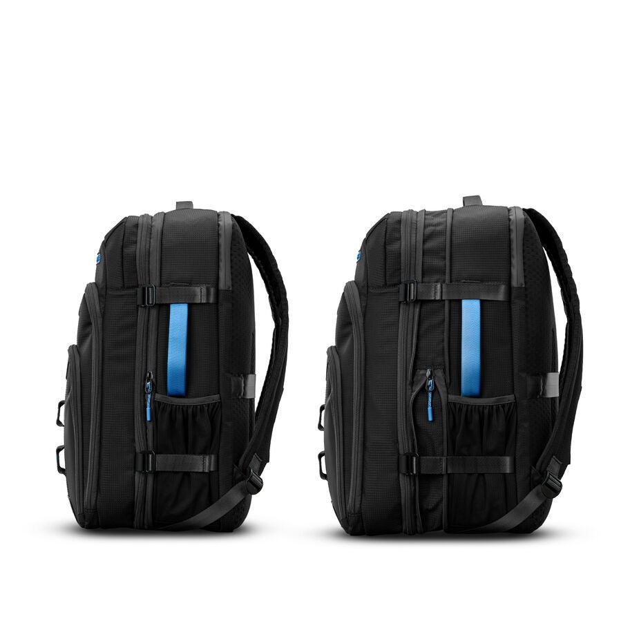 Hi-Life Travel Backpack in the color Black/Blue. image number 5