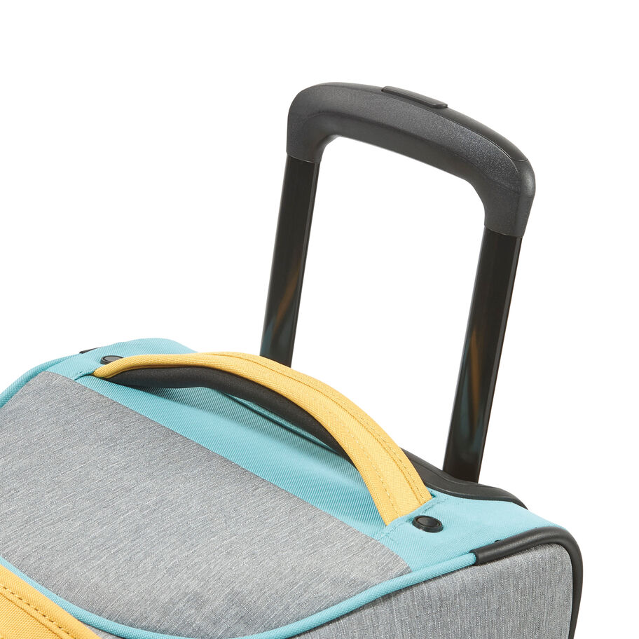 Forester 22" Wheeled Duffel in the color Grey Heather/Turquoise/Blazing Orange. image number 6
