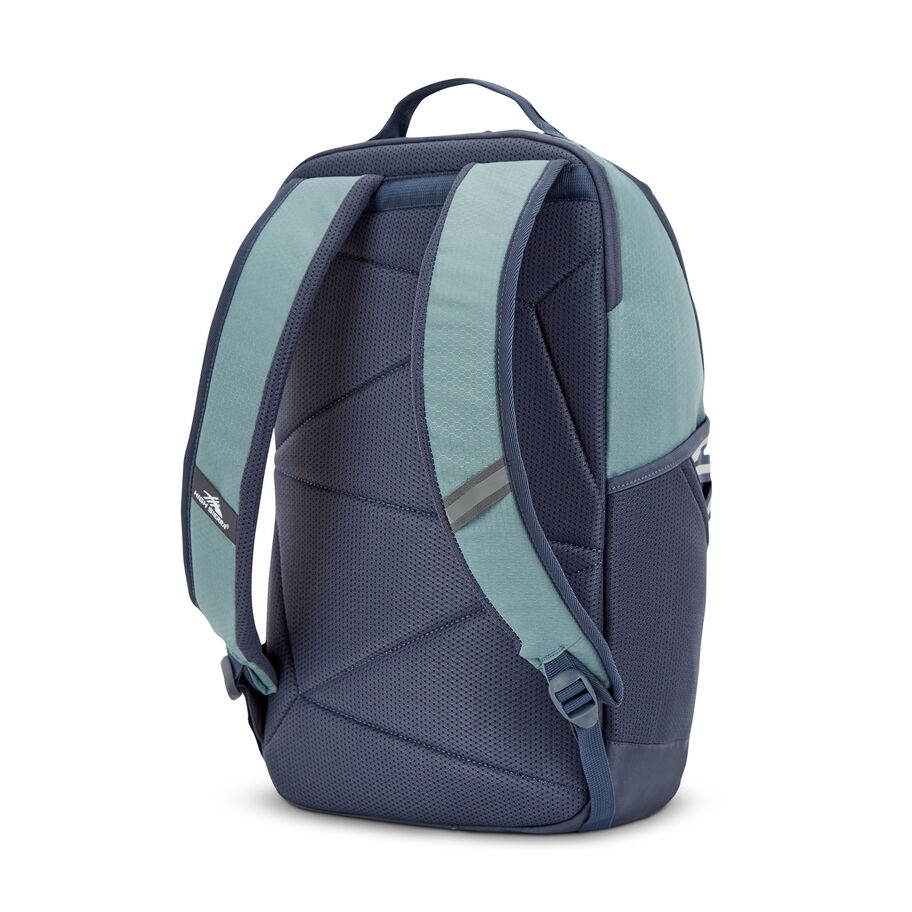 Life Is Good by High Sierra Swoop Backpack in the color Slate Blue/Indigo Blue. image number 4