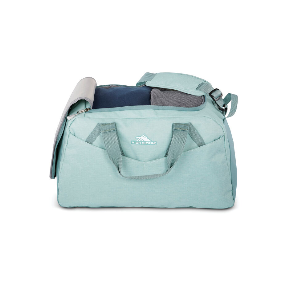 Forester Small Duffel in the color Blue Haze/Arctic Blue. image number 3