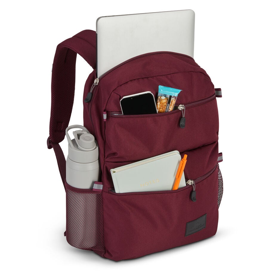 Everclass Backpack in the color Maroon. image number 1