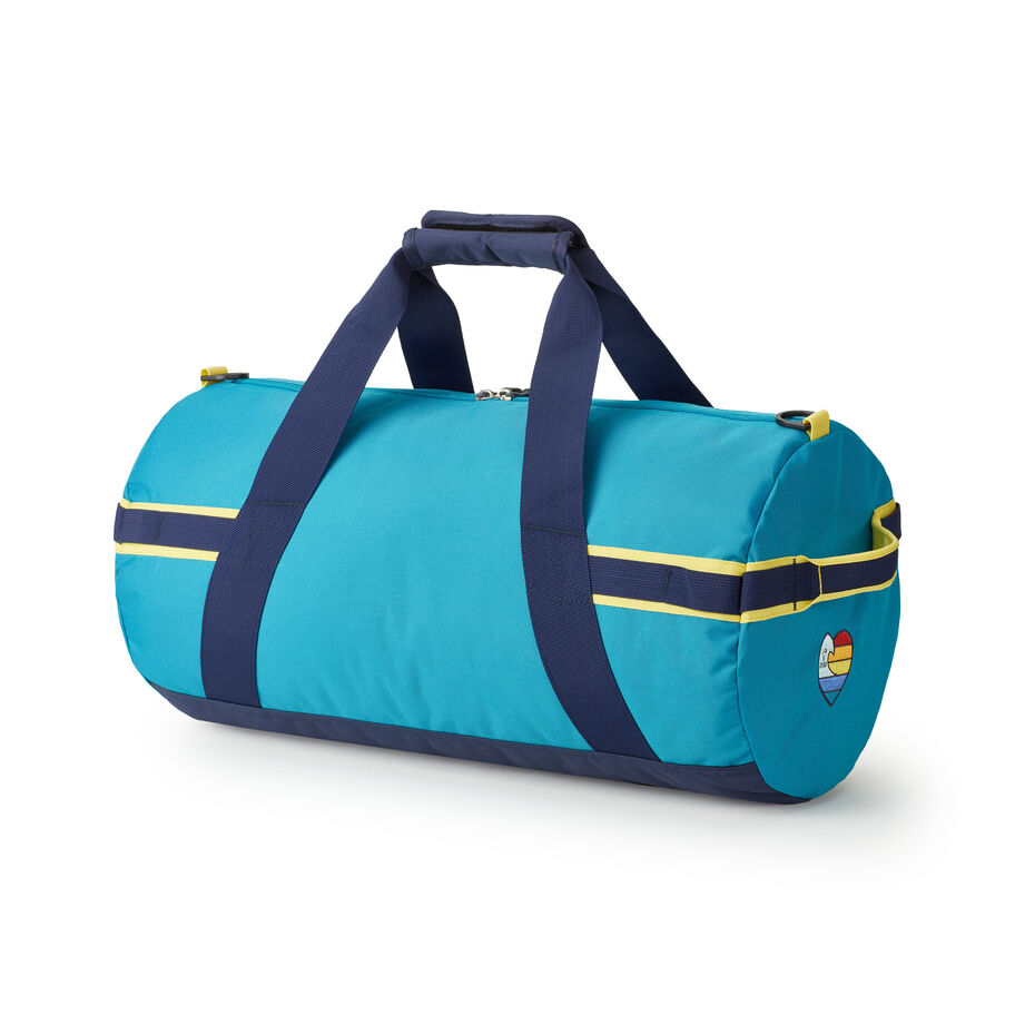 Life Is Good by High Sierra Cargo Duffel in the color Rainbow Hearts. image number 5