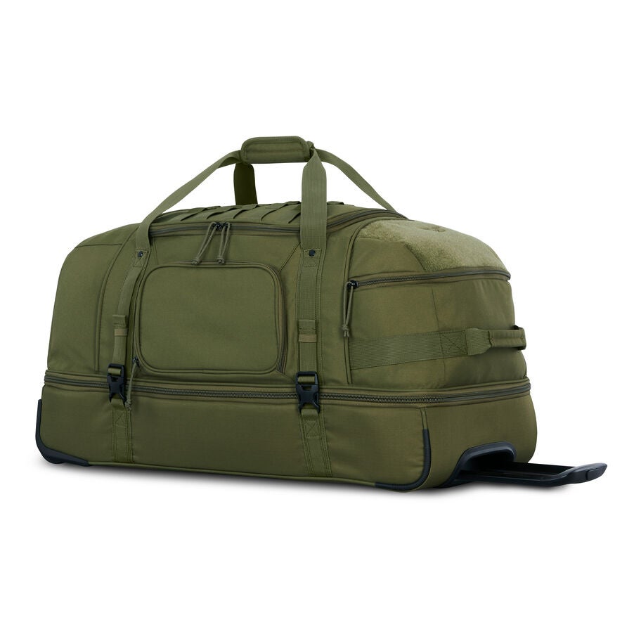 Pathsetter Large Wheeled Duffel in the color Moss. image number 4
