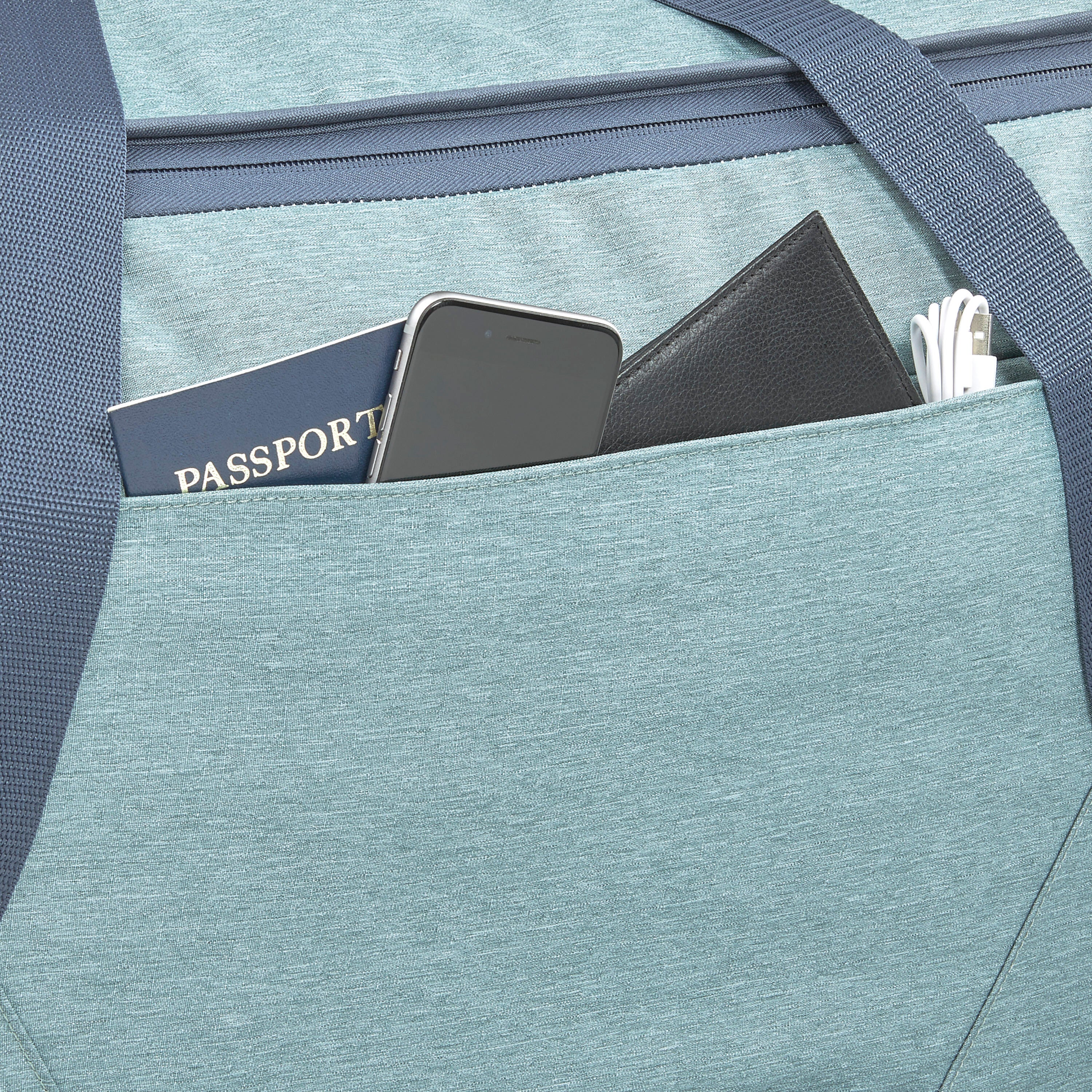 Forester 34" Wheeled Duffel in the color Slate Blue/Indigo Blue. image number 4