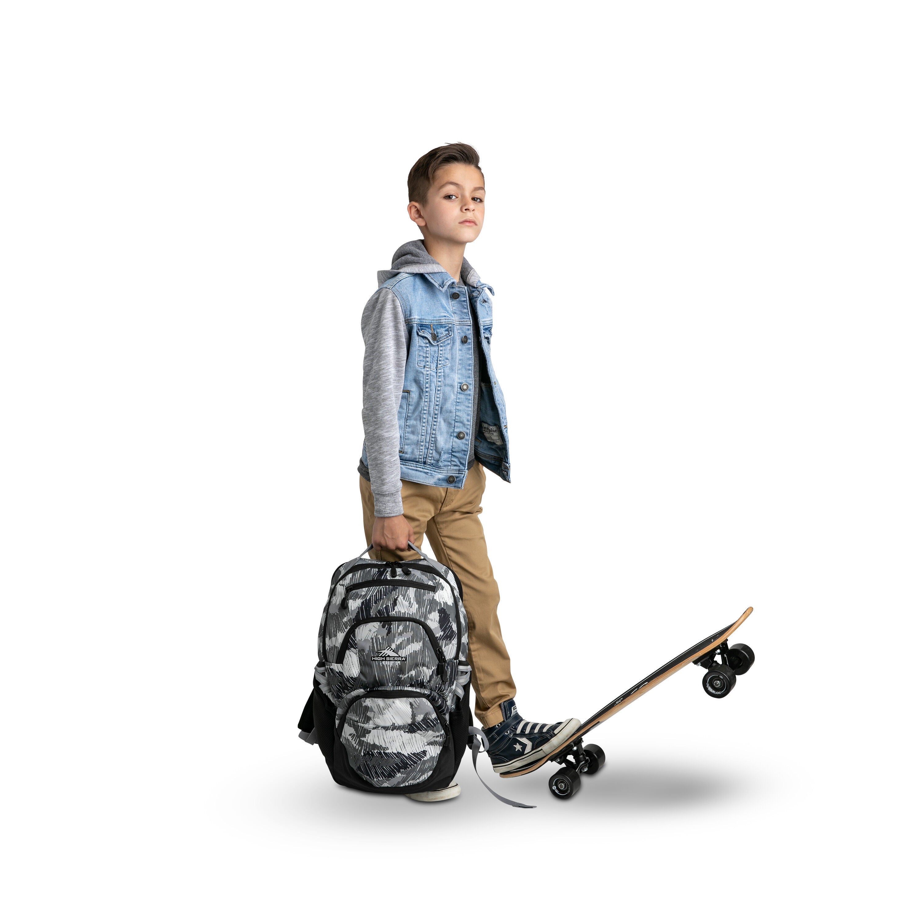 Swoop SG Backpack in the color Scribble Camo. image number 8