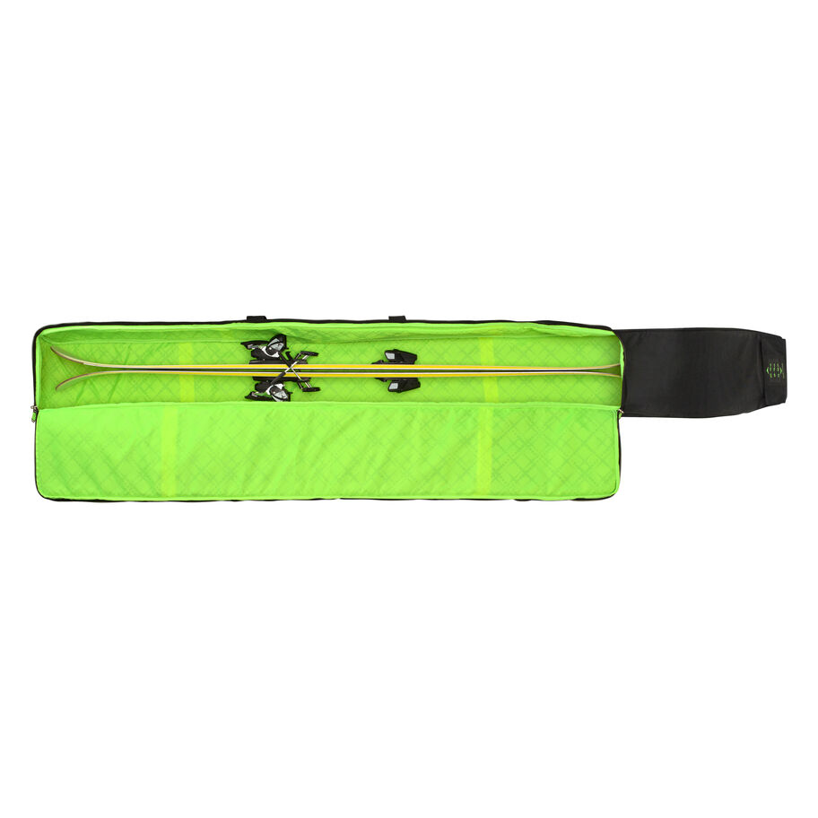 Single Adjustable Ski Bag in the color Black Zest. image number 2