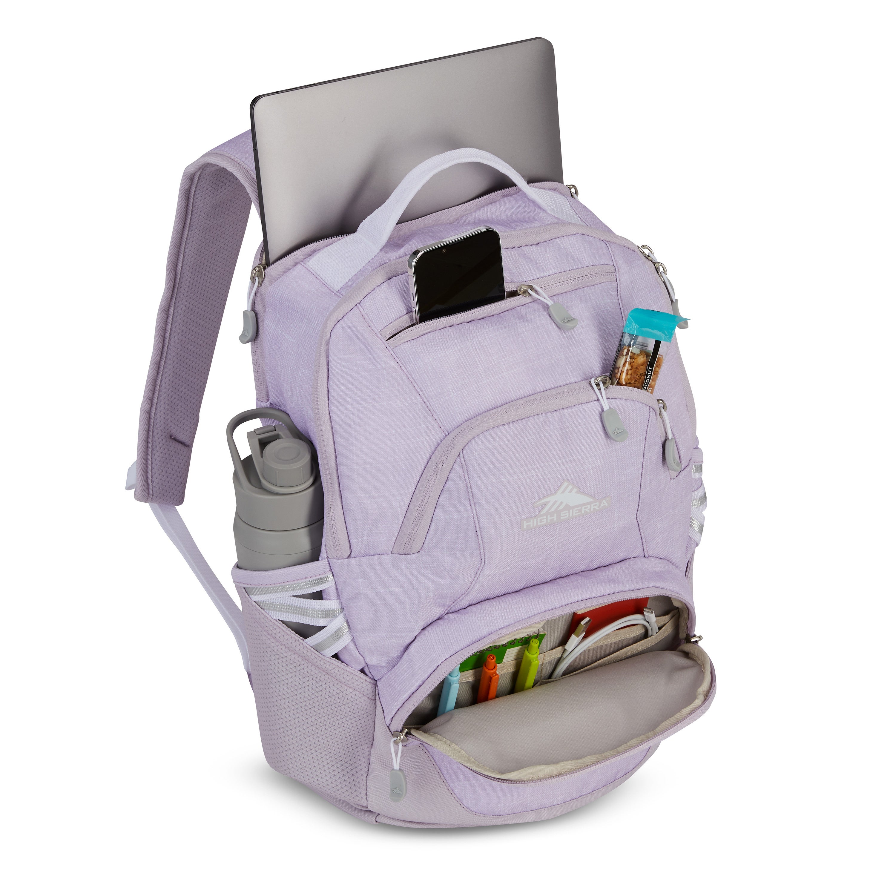 High Sierra Pink White Gray Backpack High Sierra Backpack Pink Bags for Men for sale | eBay main image 2